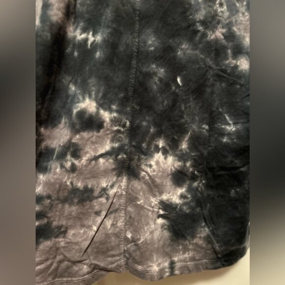 We The Free Grey Blue White Be Free Tie Dye Long Sleeve Mock Neck Top Size S EUC - Picture 3 of 7